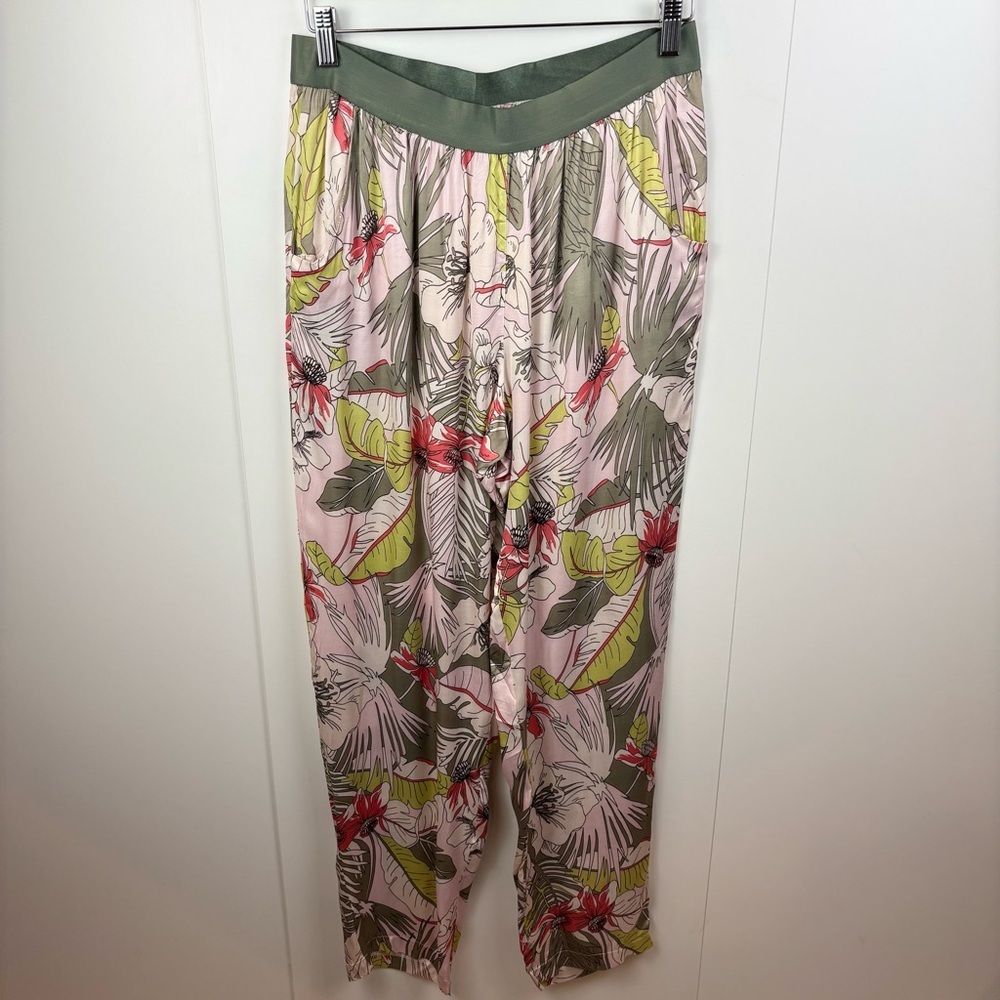 Aldo Martins Pants Floral Print Trousers Capjuluca Collection Trousers sz L Boho